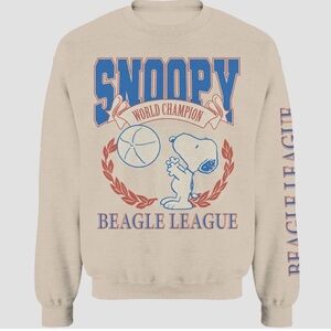 PEANUTS - Peanuts Snoopy "Beagle League" Crewneck Sweatshirt